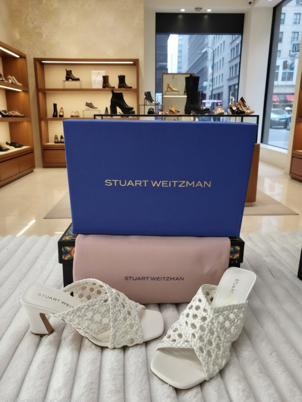 STUART WEITZMAN THEA SLIDE 75 MULES WOMEN'S SZ 6 B $525